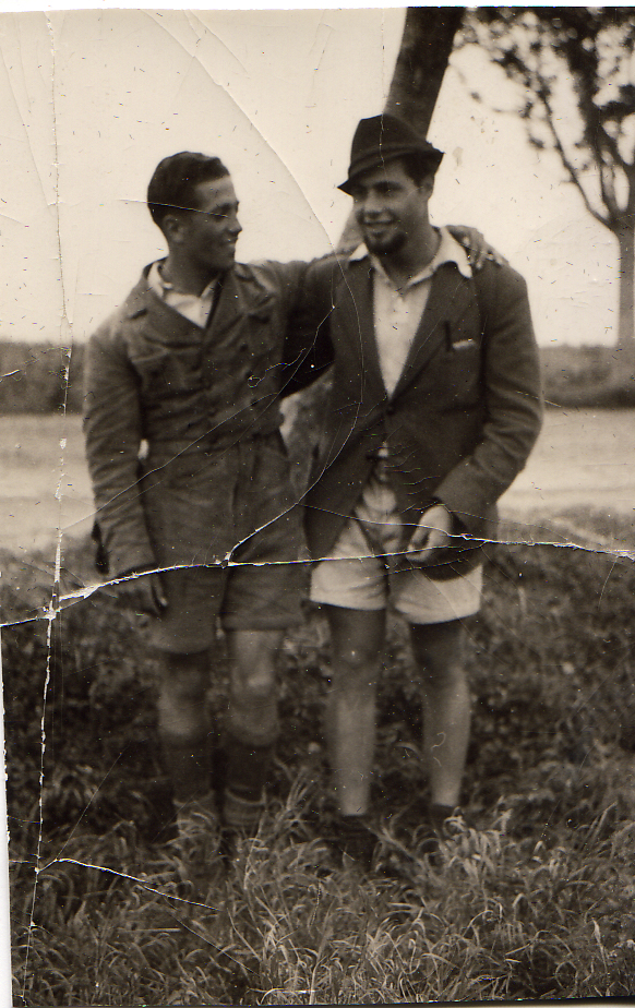 Picture of Sidney Alexander and German boy